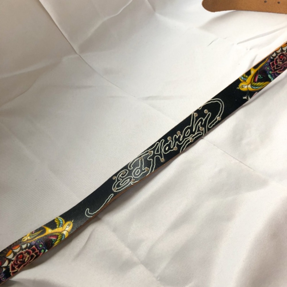 Black Ed Hardy belt- size Small